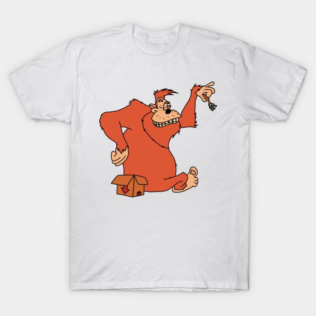 Bigfoot With the keys T-Shirt by Leevie